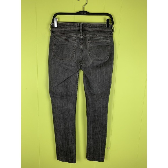 NIOR Jeans Women’s Size 2 Gray Denim Dark Wash Cotton Pockets Stretch - Picture 3 of 11